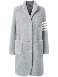 Thom Browne пальто 4-Bar свободного кроя с полосками