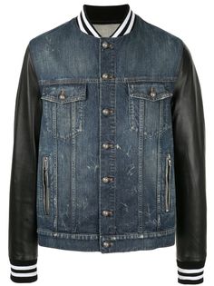 Balmain бомбер из денима