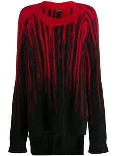 Ann Demeulemeester трикотажный джемпер в полоску