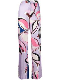 Emilio Pucci брюки прямого кроя с принтом