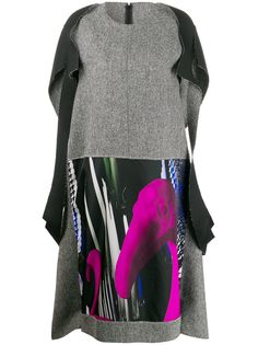 Maison Margiela платье миди в технике пэчворк