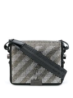 Off-White сумка Binder Clip с кристаллами