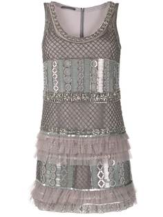 Alberta Ferretti платье с оборками