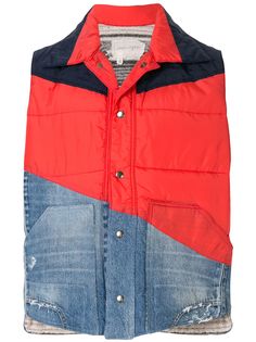 Greg Lauren жилет со вставками