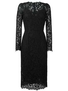 Dolce & Gabbana приталенное кружевное платье