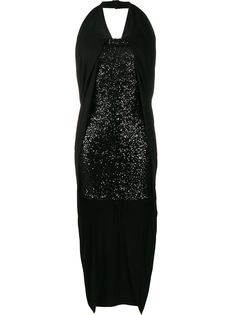 Balmain платье асимметричного кроя с пайетками