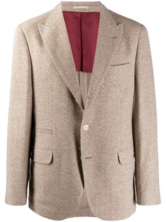 Brunello Cucinelli твидовый блейзер
