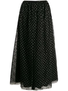 RedValentino юбка из тюля в горох