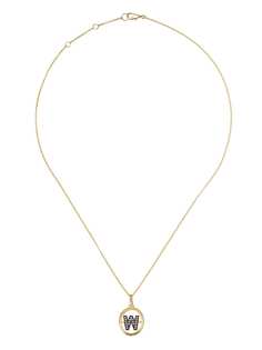 Annoushka золотая подвеска W с бриллиантами