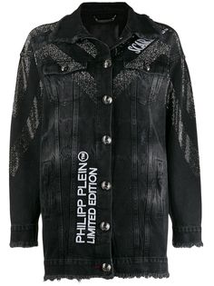 Philipp Plein джинсовая куртка Scarface