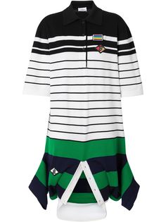 Burberry деконструированное платье-поло с логотипом