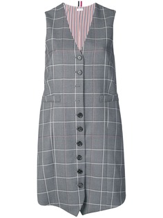 Thom Browne платье в клетку Windowpane