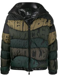 Moncler Grenoble пуховик с логотипом