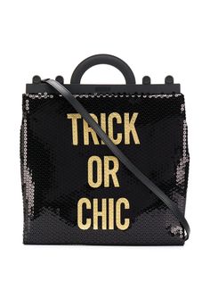 Moschino сумка-тоут Trick Or Chic с пайетками