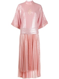Atu Body Couture плиссированное платье с пайетками