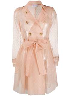 RedValentino тренч из тюля point dEsprit