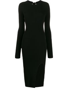 Mm6 Maison Margiela трикотажное платье миди
