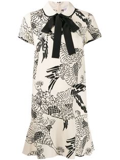 RedValentino платье с принтом Phoenix