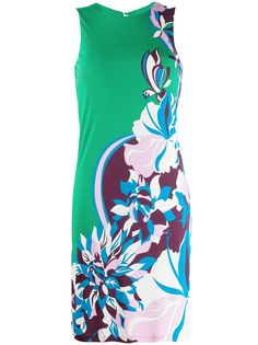 Emilio Pucci приталенное платье с цветочным принтом
