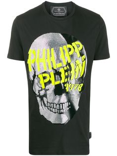 Philipp Plein футболка с декором Skull