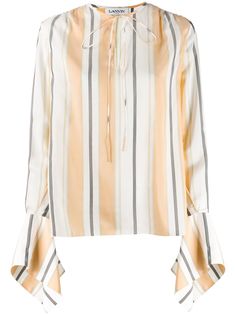 LANVIN блузка с разрезами на манжетах