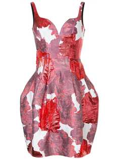 Paule Ka платье с открытой спиной и цветочным принтом