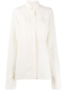 Jil Sander рубашка с манишкой