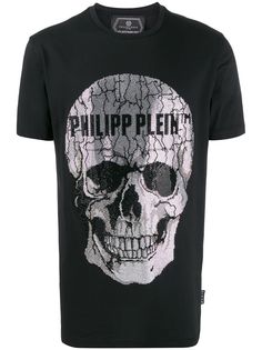 Philipp Plein декорированная футболка с короткими рукавами