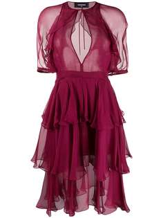 Dsquared2 ярусное платье