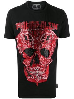 Philipp Plein декорированная футболка с короткими рукавами