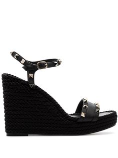 Valentino босоножки Garavani Rockstud 120 на танкетке