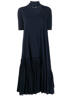 Jil Sander платье миди с короткими рукавами