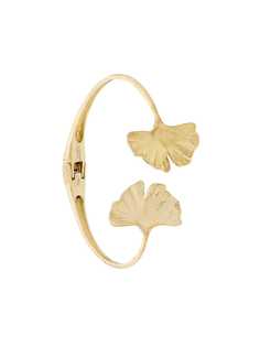 Aurelie Bidermann золотой браслет-кафф Ginkgo