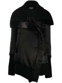 Ann Demeulemeester пальто оверсайз с трикотажными вставками
