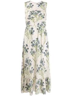 RedValentino платье с цветочным принтом