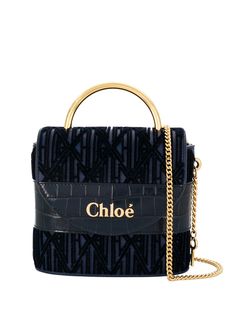 Chloé мини-сумка с абстрактным принтом