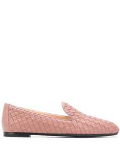 Bottega Veneta лоферы Intrecciato