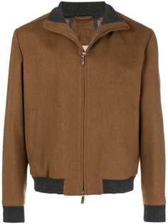 Corneliani zipped bomber jacket