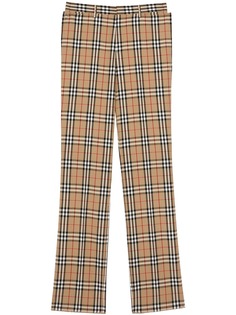 Burberry брюки прямого кроя в клетку Vintage Check