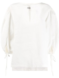 Jil Sander блузка оверсайз с длинными рукавами