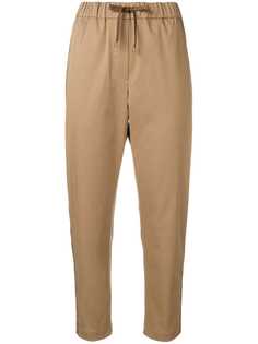 Brunello Cucinelli укороченные брюки на кулиске