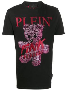 Philipp Plein декорированная футболка Pink Paradise