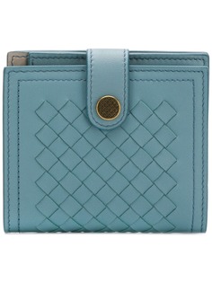 Bottega Veneta кошелек в два сложения с плетением intrecciato