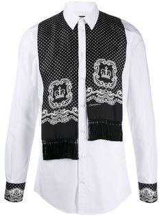 Dolce & Gabbana рубашка с шарфом