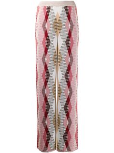 Missoni расклешенные брюки с геометричным принтом