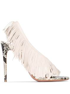 Aquazzura босоножки Wild 105 с бахромой