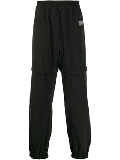 Off-White многослойные спортивные брюки с логотипом