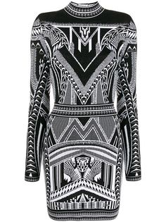 Balmain трикотажное платье с открытой спиной