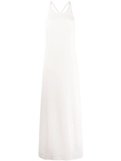 Jil Sander длинное платье-комбинация
