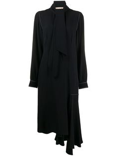 Marni платье асимметричного кроя с драпировкой